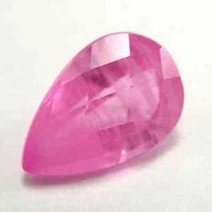 4.58 cts Certified Natural Pear-cut Chrome-Pink VS Sapphire (Africa) - Picture 1 of 1