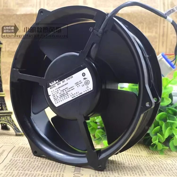 NIDEC Y17L48BS2AA5-09E02 BKV 301 216-130 48V 4-Pin Cooling Fan - Image 1 of 1
