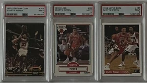Scottie Pippen 3 Card Lot Graded PSA 9 Newly Graded See Pics - Picture 1 of 2