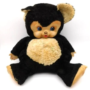 Oso de peluche de colección Rushton Co cara de goma gordito tubby LEER 16" sentado - Imagen 1 de 11