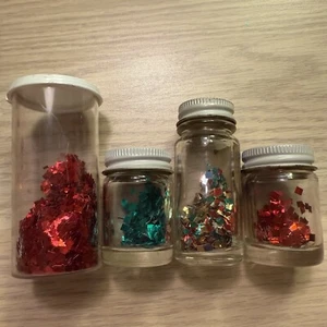 Lote Cuadrado Retro Metal Artesanía Arte Metálico Brillo Aluminio Vintage Rojo Verde Gol - Imagen 1 de 7