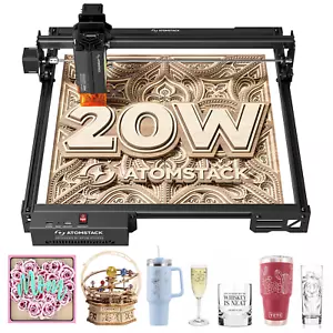 ATOMSTACK 20W Lasergravierer A20 PRO V2 Laser Cutter Hochpräzisions-Lasergravier - Bild 1 von 21