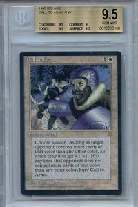 MTG Ice Age Call to Arms BGS 9.5 Gem Mint Rare Magic Card Amricons 0100 - Picture 1 of 2