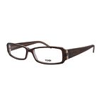 Fendi F664r Brown Rectangle Women's Eyeglasses Frames 53Mm 14Mm 140Mm