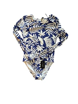 Купальник Kate Spade MAX с длинным рукавом цельный на молнии сзади средний размер Blue Berry 148 долл. США новый с Ярлыками - Изображение 1 из 4