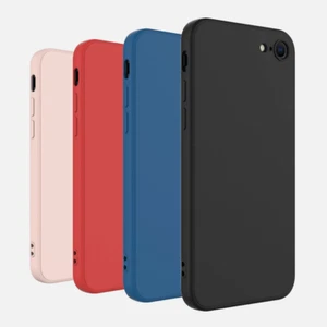 For iPhone 7/8/SE/SE 3 Case Liquid Silicone Shockproof Cover + Tempered Glass US - Picture 1 of 45