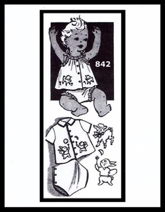 MO #842 Patrón BEBÉ NIÑA NIÑO Juego Unisex TRAJE DE SOL Bragas Conejo Cordero 6mth/1 - Imagen 1 de 5