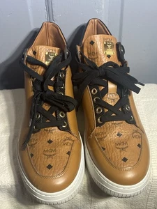 MCM Cognac Leder Monogramm Plateau Gelände High Top Schuhe Gr. 42 - Bild 1 von 10