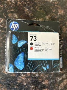 HP 73 Design Jet matowy czarny i chromatyczny czerwony CD949A. Exp 2022 - Zdjęcie 1 z 3