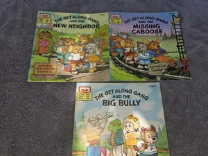 Lot Of 3 Vintage 1984 The Get Along Gang Kids Books Read Along Book - Picture 1 of 7