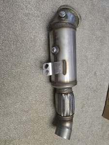 4.5" STAINLESS EXHAUST FRONT DOWNPIPE FOR BMW 1 2 SERIES F20 F22 B58 M140i M240i - Picture 1 of 2