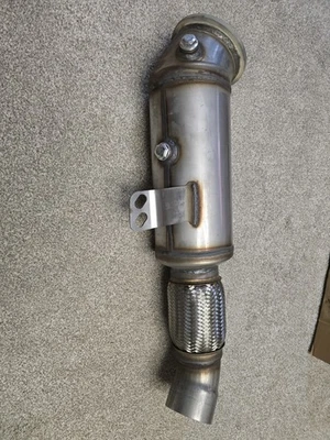 4.5" STAINLESS EXHAUST FRONT DOWNPIPE FOR BMW 1 2 SERIES F20 F22 B58 M140i M240i - Image 1 of 2