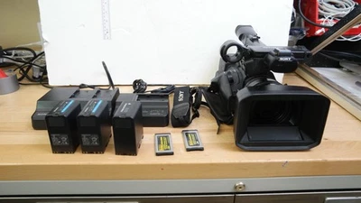 Sony PXW-X180 XDCAM Video Camera w/ 3 x Batteries chargers & 2 x memory adapters - Image 1 of 4