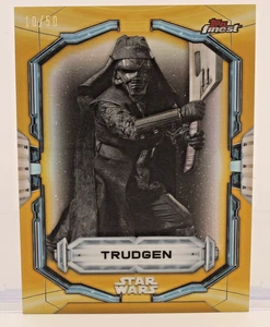 2022 Topps Finest Star Wars Trudgen #91 refractor de oro/50 - Imagen 1 de 2