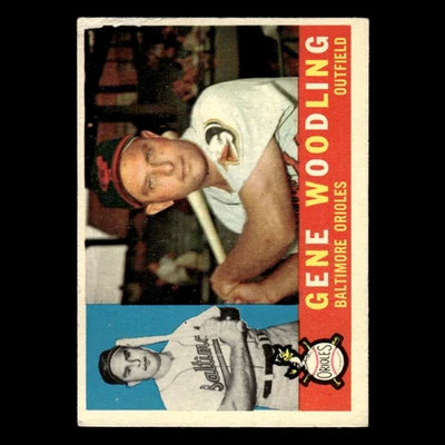 Gene Woodling #190 1960 Topps Baltimore Orioles Baseball Card MLB EX - Image 1 of 3