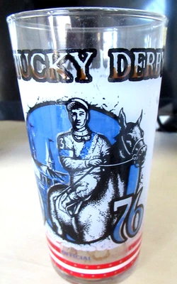 Churchill Downs Kentucky Derby 1976 como nuevo Julep vidrio de recuerdo 12 oz secretaría Foto 1 de 3