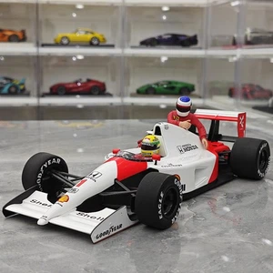 Minichamps 1:18 McLaren Honda MP4/6 Senna F11991 Mexico Station Racing Car Model - Picture 1 of 15