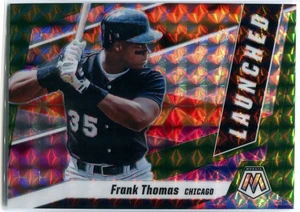 Frank Thomas 2021 Panini Mosaic GREEN PRIZM LAUNCHED #L6 - Bild 1 von 2