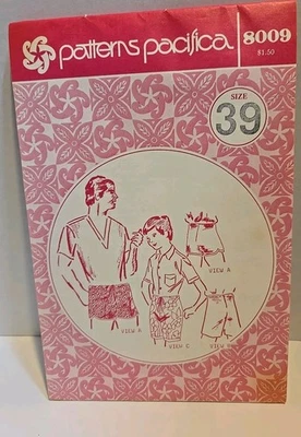 Patterns Pacifica Mens Swimming Trunks Pattern. Vintage, Uncut. Size 39. - Image 1 of 4