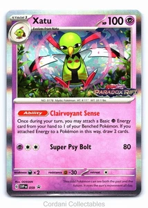 Xatu SVP059 - SV Black Star Promo - Tarjeta Pokémon de prelanzamiento - Imagen 1 de 2