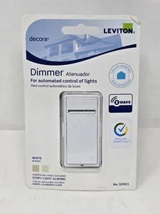 Leviton Decora Dimmer DZMX1-1LZ, White, Z-Wave, Wink HUB, Samsung SmartThings - Picture 1 of 6