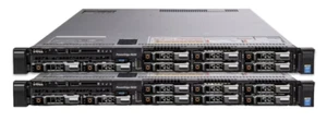 2x Dell PowerEdge R630 2x 12C E5-2650v4 64GB Ram 2x 600GB+6x 1.2TB HDD 1U Server - Picture 1 of 1