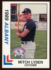 1989 Albany Colonie Yankees MITCH LYDEN RC YANKEES PORTLAND OR
