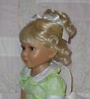 Global GENEVA Doll Wig SIZE 9/10 LIGHT BLONDE (SHEEN) Curly Up Do Ponytail NWT