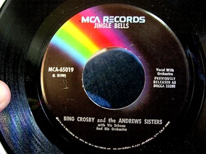 Bing Crosby & Andrews Sisters 45 Jingle Bells / Santa Claus Is Comin' To Town - Picture 1 of 2