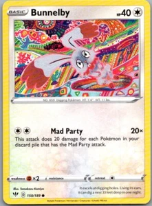 2020 Sword & Shield - Darkness Ablaze Bunnelby Basic/Common #150 - Picture 1 of 2