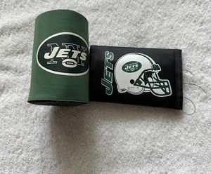 NFL - New York Jets - Can Koozie + Folding Wallet - Picture 1 of 2