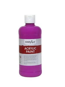 Práctica pintura acrílica para estudiantes de arte 16 onzas, violeta fluorescente - Imagen 1 de 1