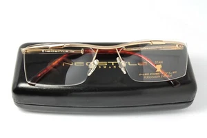 NEOSTYLE DYNASTY 724 808 Vintage Eyeglasses Frame Gold Titanium Top Bar Germany - Picture 1 of 10