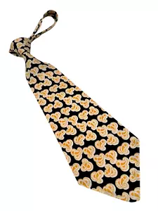 Vintage 1940s Tie Men's Neck Ties Swing Neckties 1930s GOLD Wide Rayon 46X4.2" - Picture 1 of 8