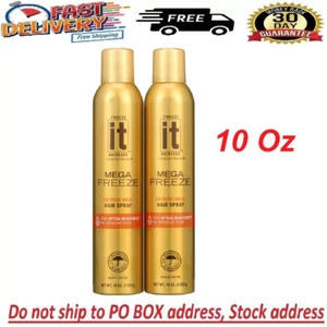 Freeze IT Mega Freeze Hair Spray, Extreme Hold,10 Oz, 2 Count - Picture 1 of 6