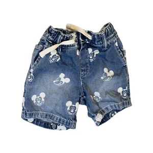Gap Disney Mickey Denim Drawstring Shorts  - Picture 1 of 5