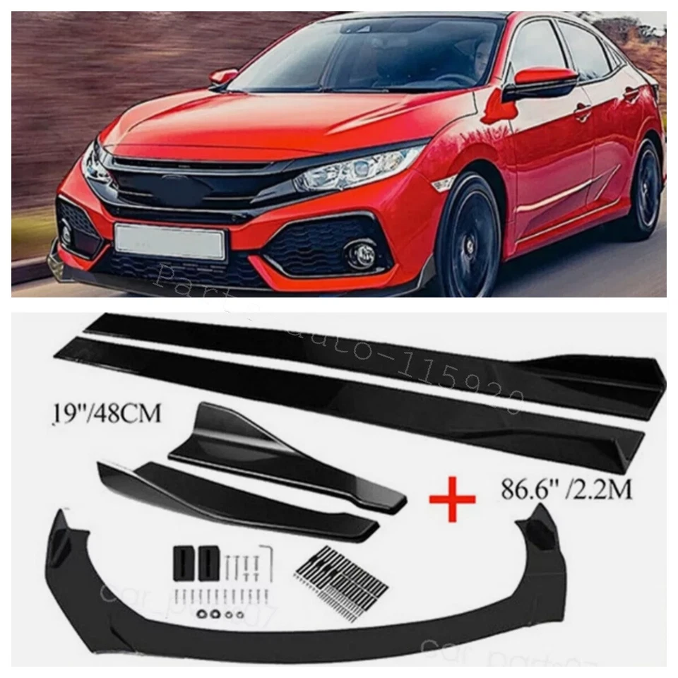 Front Rear Bumper Lip Splitter Body Kit Side Skirt Kit For Honda CR-V US STOCK Foto 1 de 4