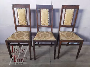 LOTTO DI TRE SEDIE DI EPOCA 900' ORIGINALI - Foto 1 di 12