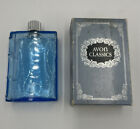 Vintage Avon Classics Blue Glass Tribute Aftershave Book Decant 6Oz With Box