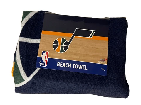 Utah Jazz NBA Basketball 30” x 60” Beach Towel NEW Cover