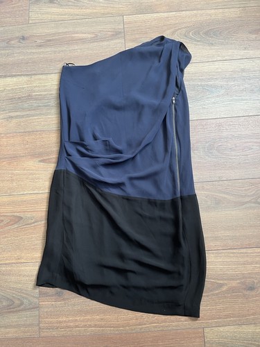 Abito monospalla senza maniche Acne Studios Atlantis blu nero taglia 36