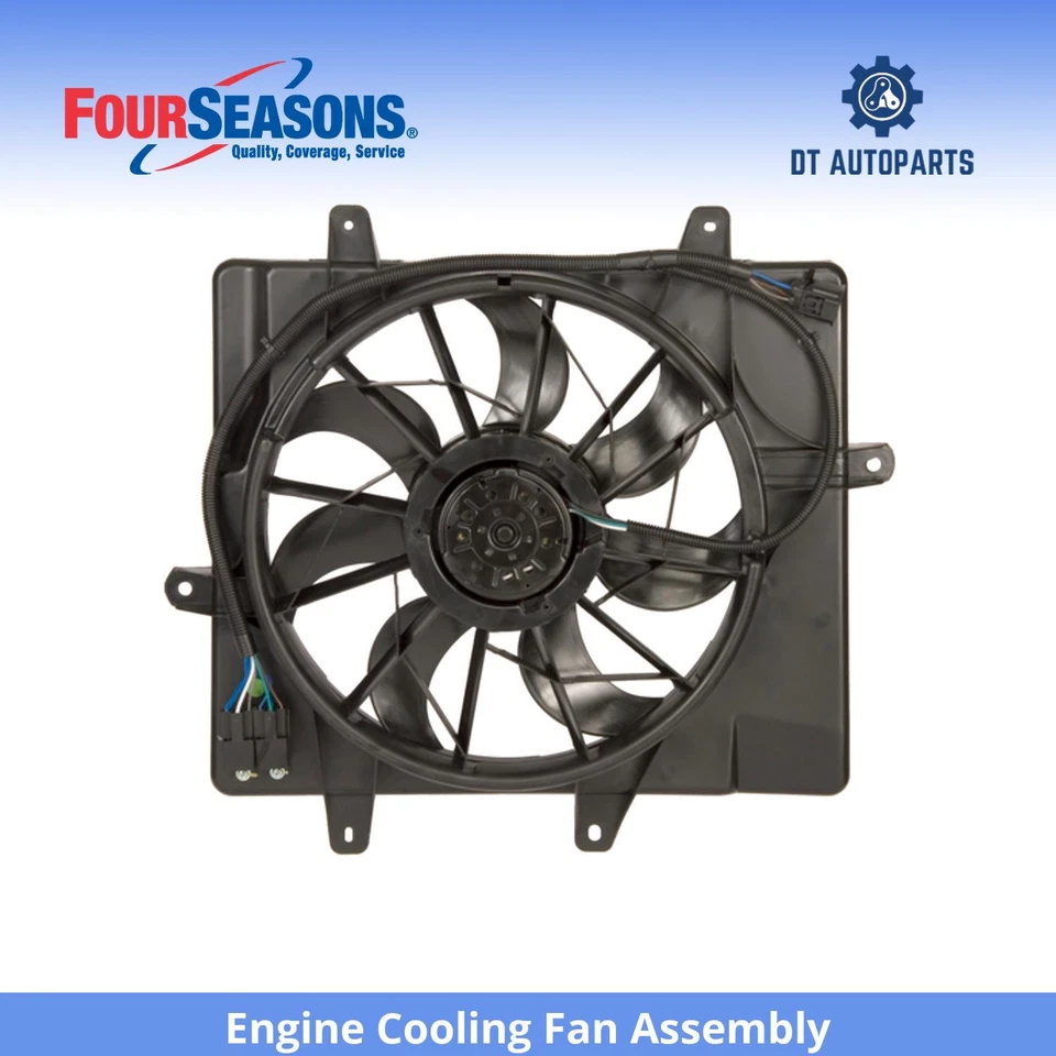 Conjunto de ventilador de refrigeración del motor Chrysler PT Cruiser 2006-2010 4 estaciones 2007 Foto 1 de 4