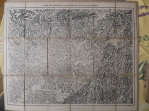 Carte Militaire Franco Allemande 1870 Theatre sud est de la guerre plan 31 D - Bild 1 von 2