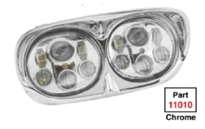 NAMZ LED Headlight Chrome For 04-13 Harley Roadglide FLTR 11010 - Picture 1 of 1