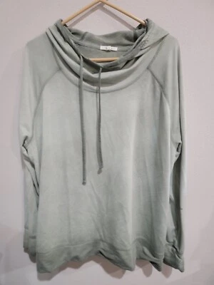 Maurices女式Plus 3 3X圆领连帽衫运动衫浅绿色套衫  — 第 1/4 张图片