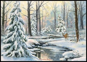 Deer Creek Hideaway - Chart Counted Cross Stitch Patterns Needlework DIY - Picture 1 of 2