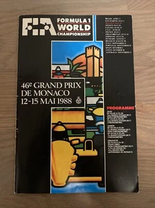 1988 Monaco Grand Prix Program - Senna, Prost, Piquet, Mansell - Picture 1 of 6