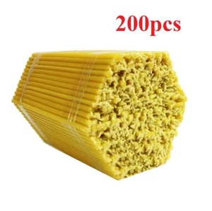 Candele di cera d'api 200 pz 6,98" Chiesa ortodossa all'ingrosso naturale 2,20 libbre n. 80 - Foto 1 di 6
