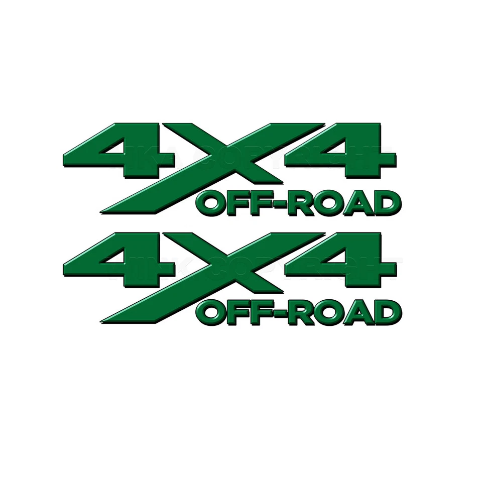 Calcomanías laterales de camión 4x4 OFF ROAD - gráficos laterales de camión verde oscuro - paquete de 2 AM0GOR4gx Foto 1 de 1