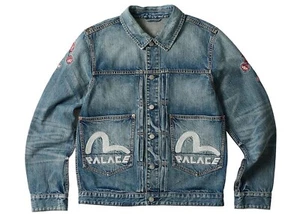 PALACE EVISU Daicock Embroidered Type One Denim Jacket - Small - Picture 1 of 11